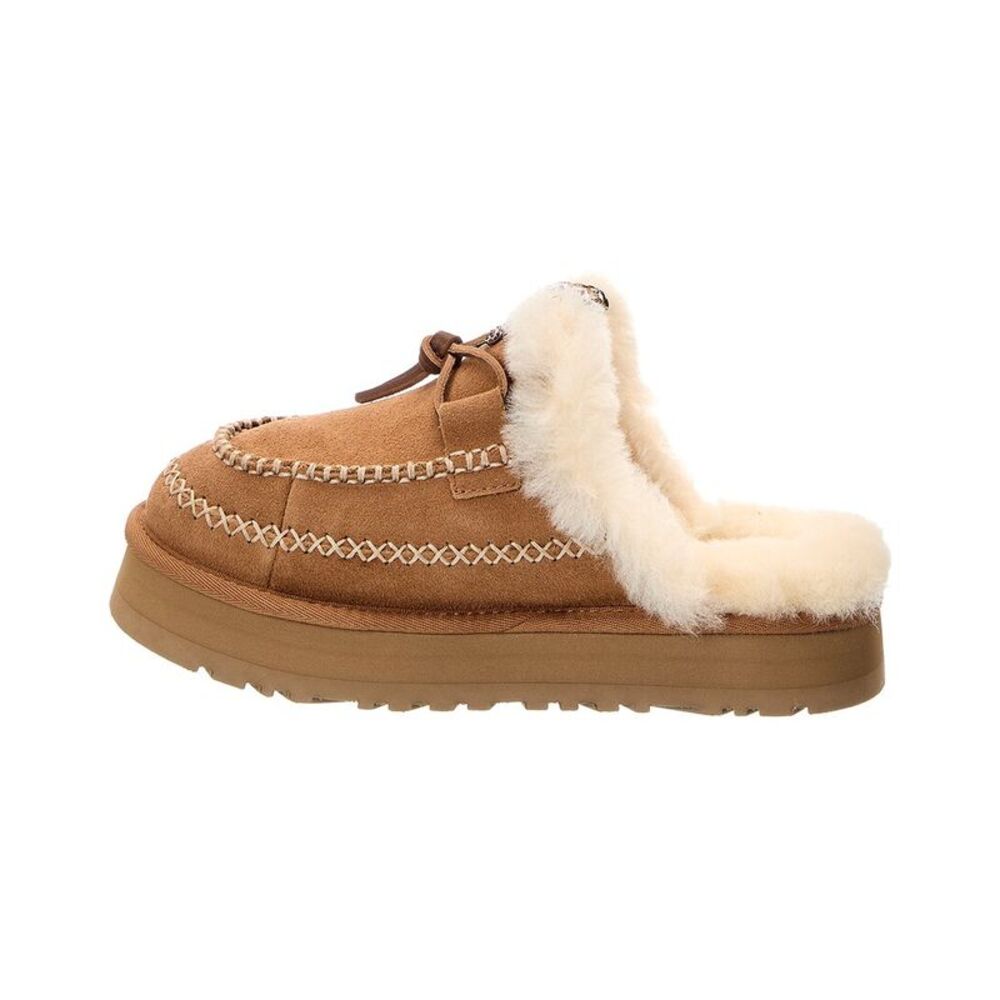 Ugg W Disquette Alpine Suede Mule, Chestnut - Picture 2 of 5